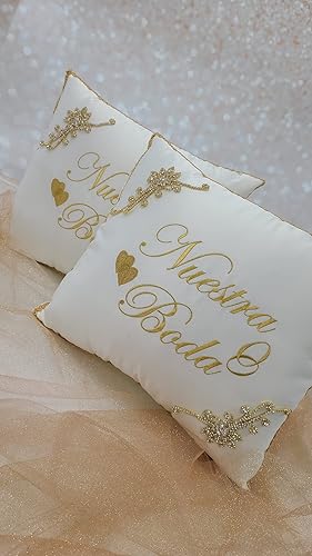 Miniatura 5 de A&C Quinceañeras and More Wedding accessories Pillow set, Wedding Album Wedding Guest book Wedding Pillow Cojines de boda Our Wedding Pillows 2099