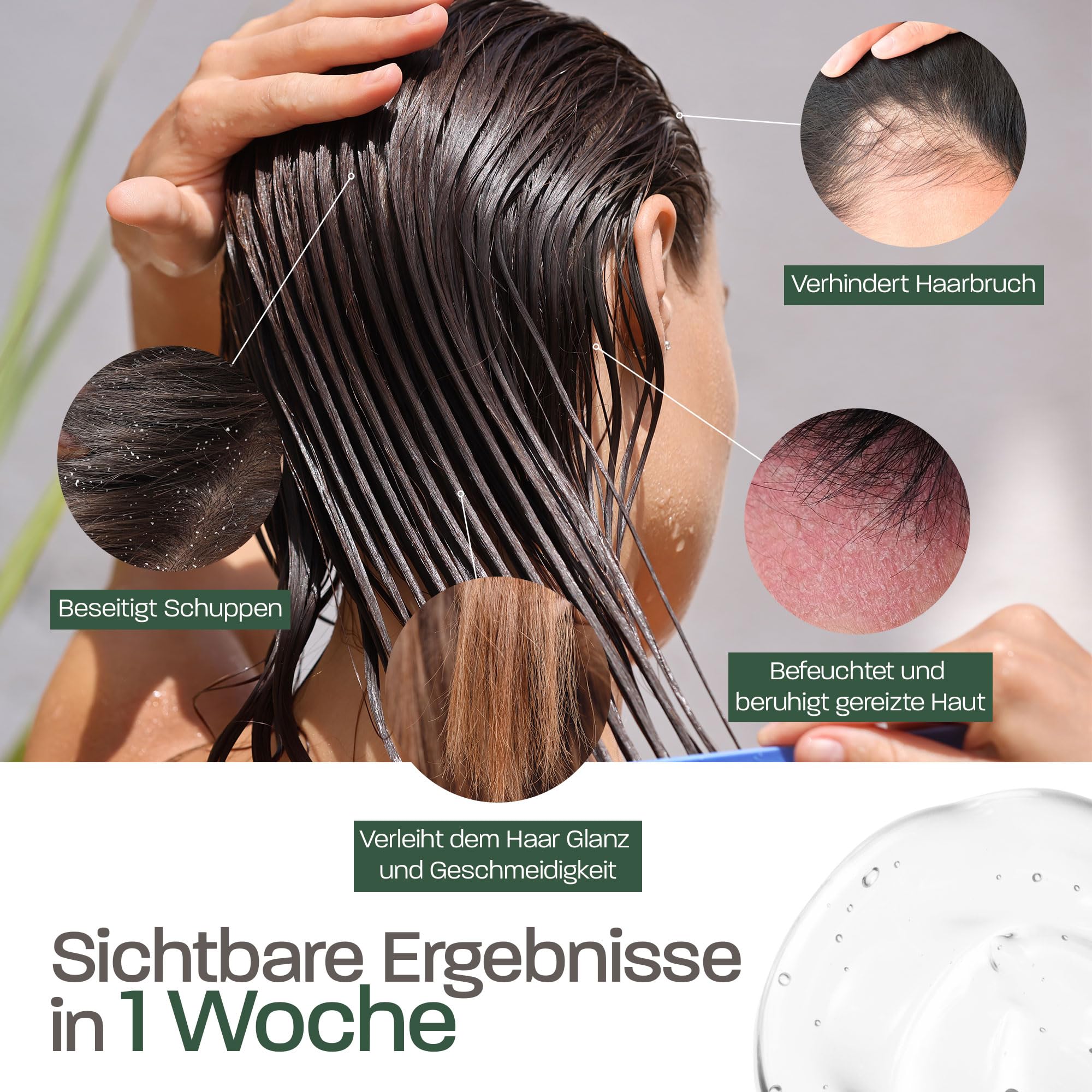 Aloe Vera & Ingwer Gel – Feuchtigkeitsspendend, Straffend & Erfrischend – Mit Frischblatt-Aloe aus biologischem Anbau in Spanien – Für Gesicht, Körper & Haare – After-Sun, Beine, Rasur (5000 ml)