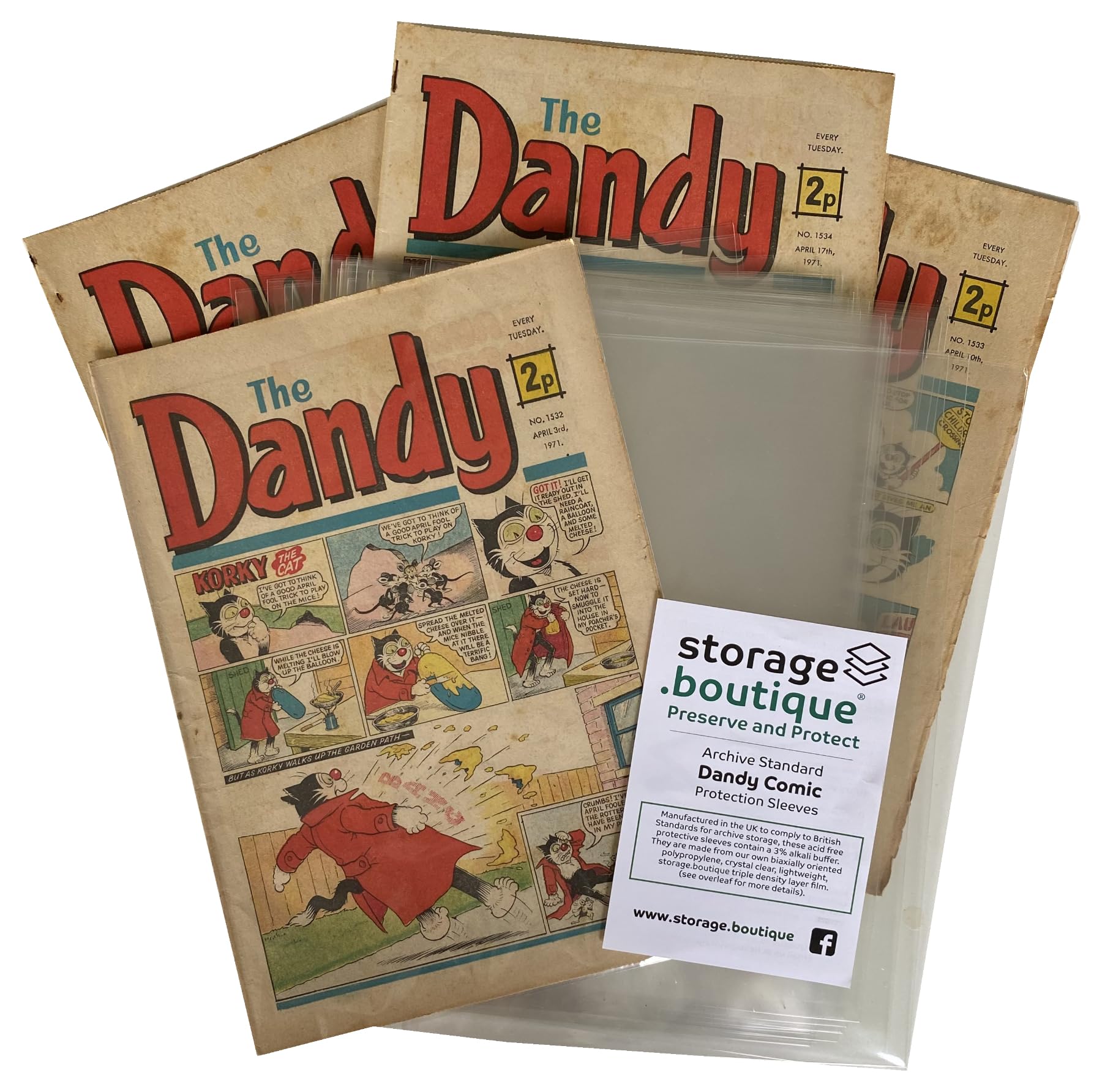 Storage.boutique Comicbook Schutzhüllen Größe 4 - 50 Stück Säurefrei Für Sammler