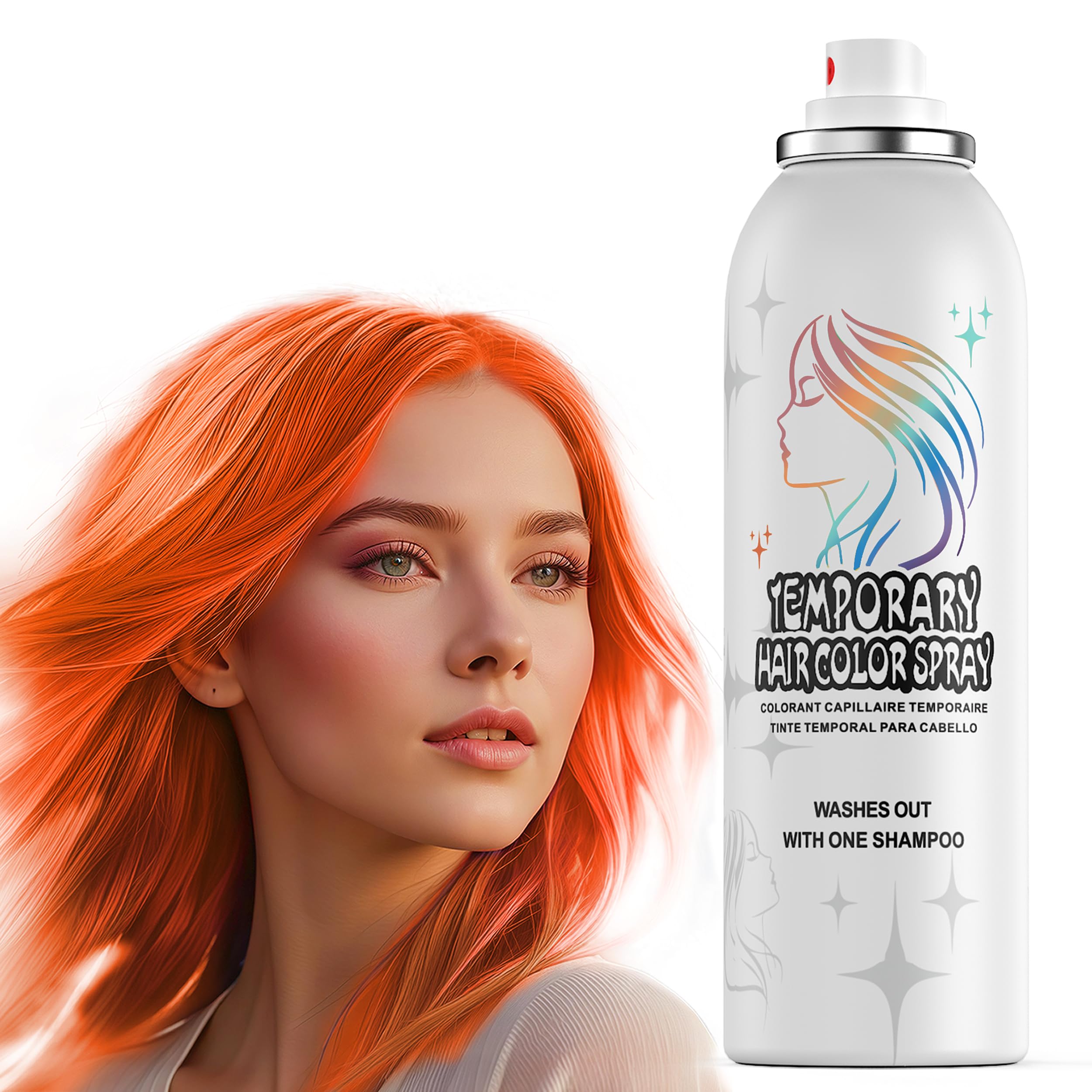Temporäre Haarfarbenspray | 150ml Sofort Haarfarbenspray für Erwachsene & Kinder | Waschbar & Nicht Klebend, Sanfte Formel