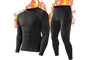 Extreme-Gear Thermal Underwear Set for Frigid Conditions: Fleece-Lined Long Base Layer for Maximum Warmth