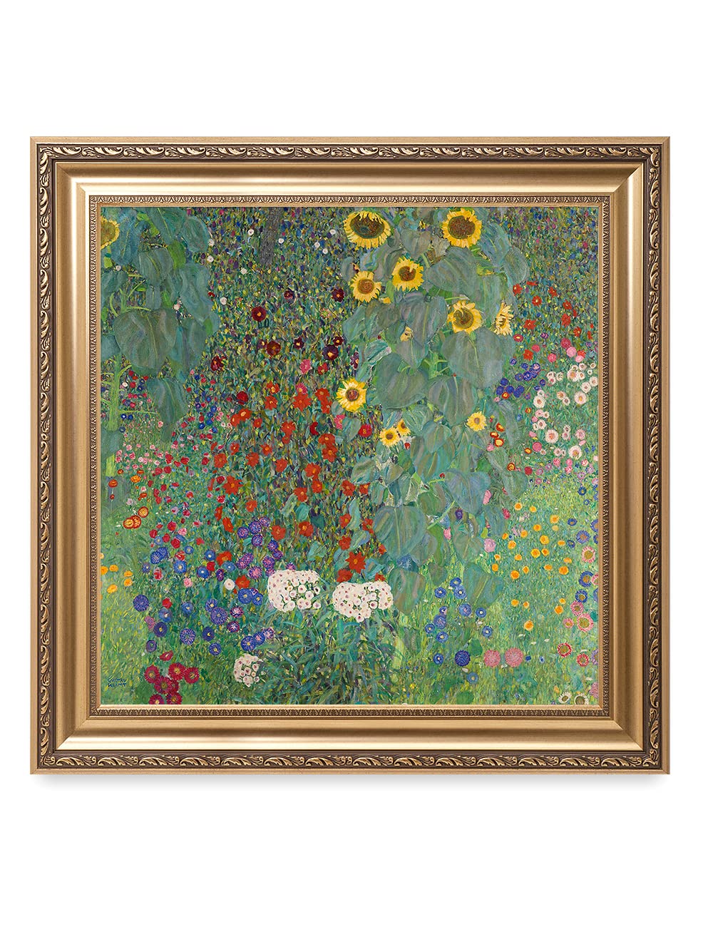 Amazon.co.jp: DECORARTS - Gustav Klimtによるひまわりのある農場の庭