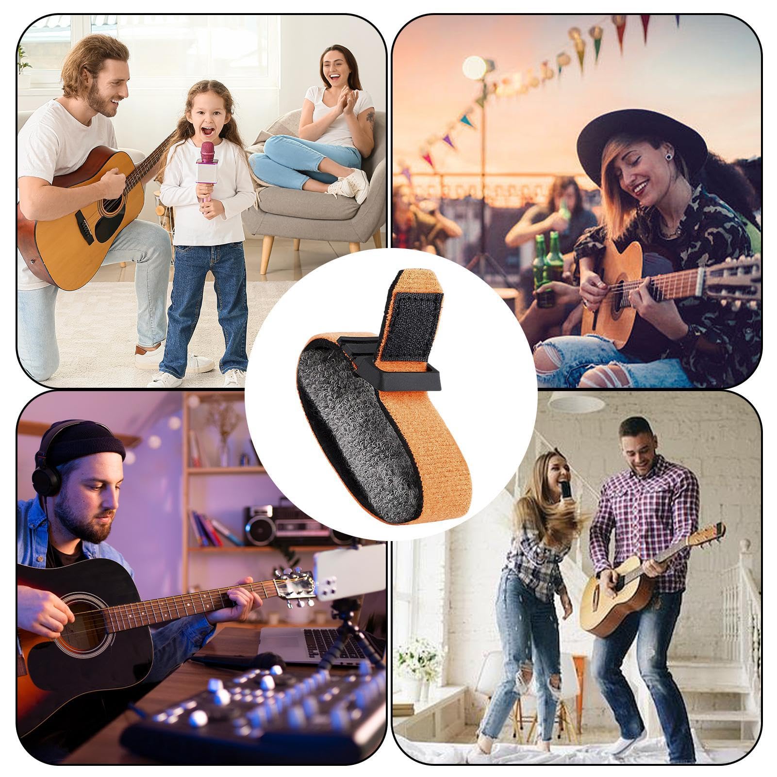 Smorzatori Per Corde Chitarra E Basso - In Cotone, Anti-Rumore | Per Registrazione E Pratica - Foto 3