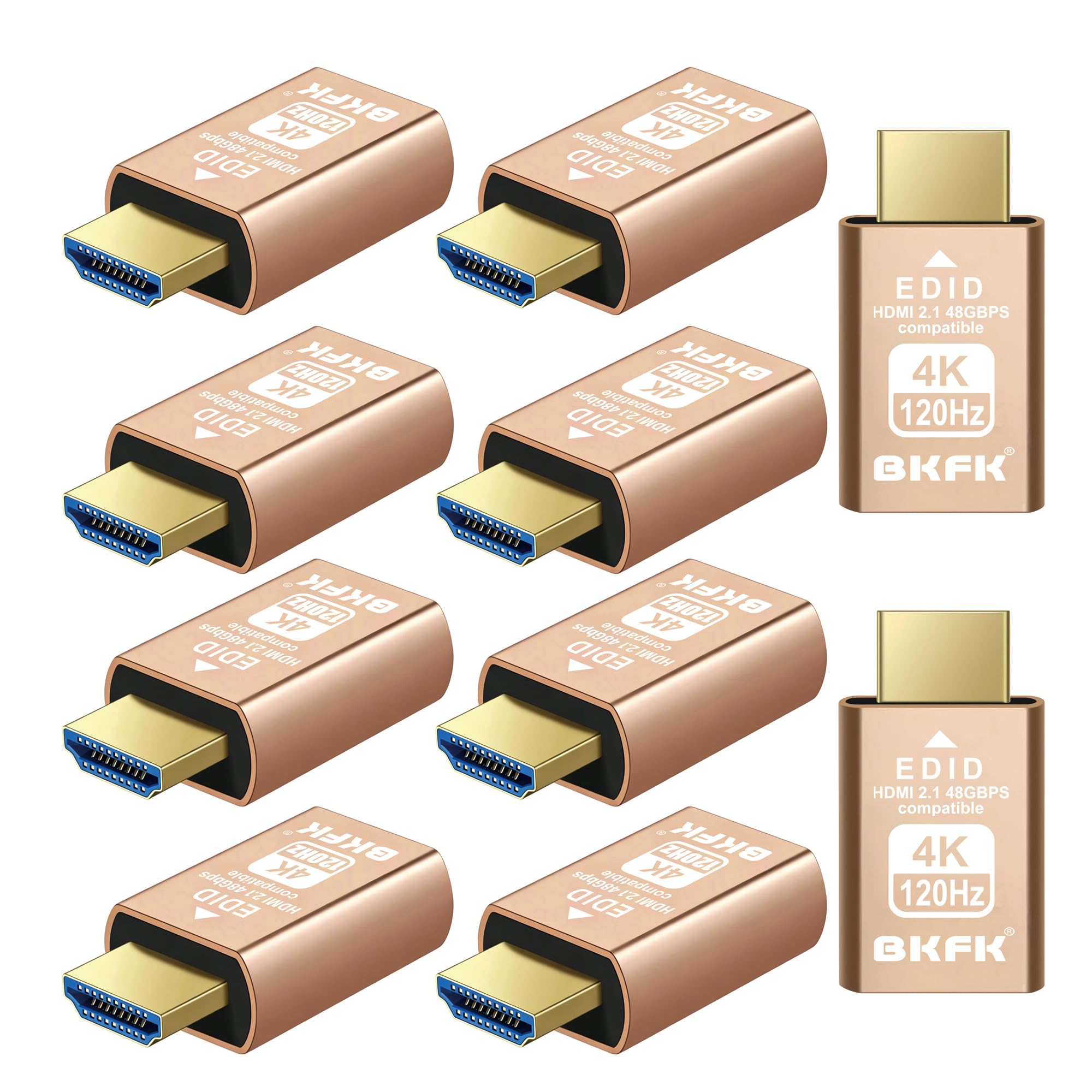 Enchufe HDMI 4K para chupete, adaptador de pantalla a HDMI, ventana virtual Luna Display para emulador Home-edid, dongle120Hz (HDMI-2.1port-4K-120Hz-10P)