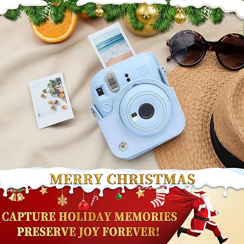 Miniatura 2 de CAIYOULE Accesorios para cámara Fuji Instax Mini 12, paquete de accesorios incluye funda de piel sintética 12, mini álbum de fotos, marcos,