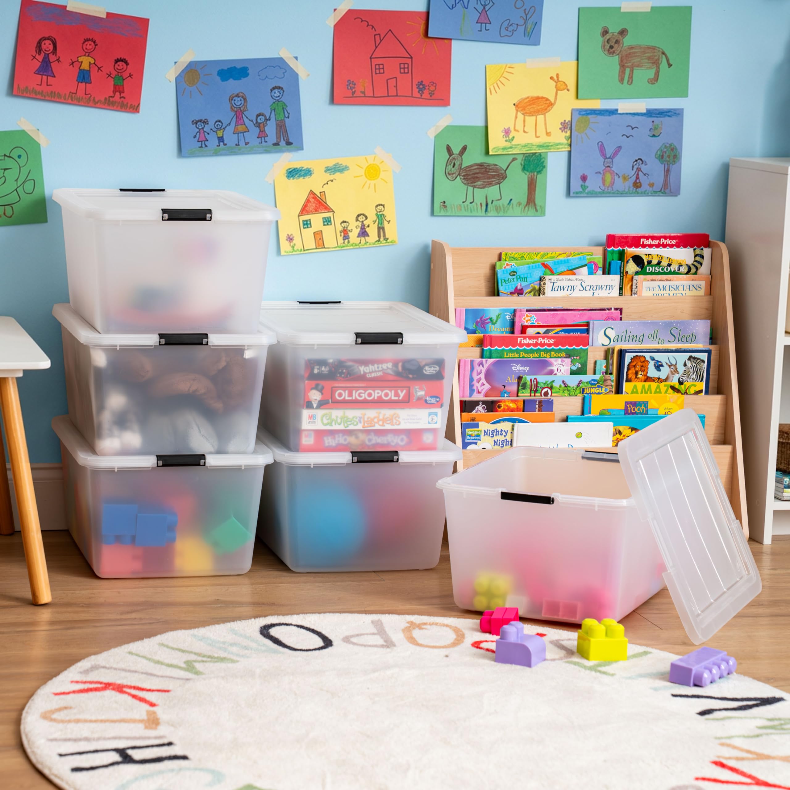 Best Storage Bins on Sale in 2026: Ranked 1 IRIS USA 6-Pack 32 Quart Clip Box with Latching Lid — product photo