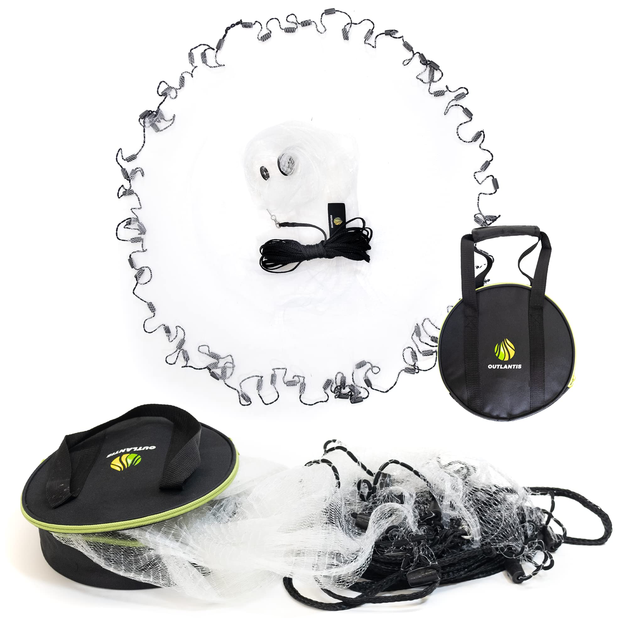 Buy OUTLANTIS 6ft American Cast Net Saltwater Freshwater + Professional