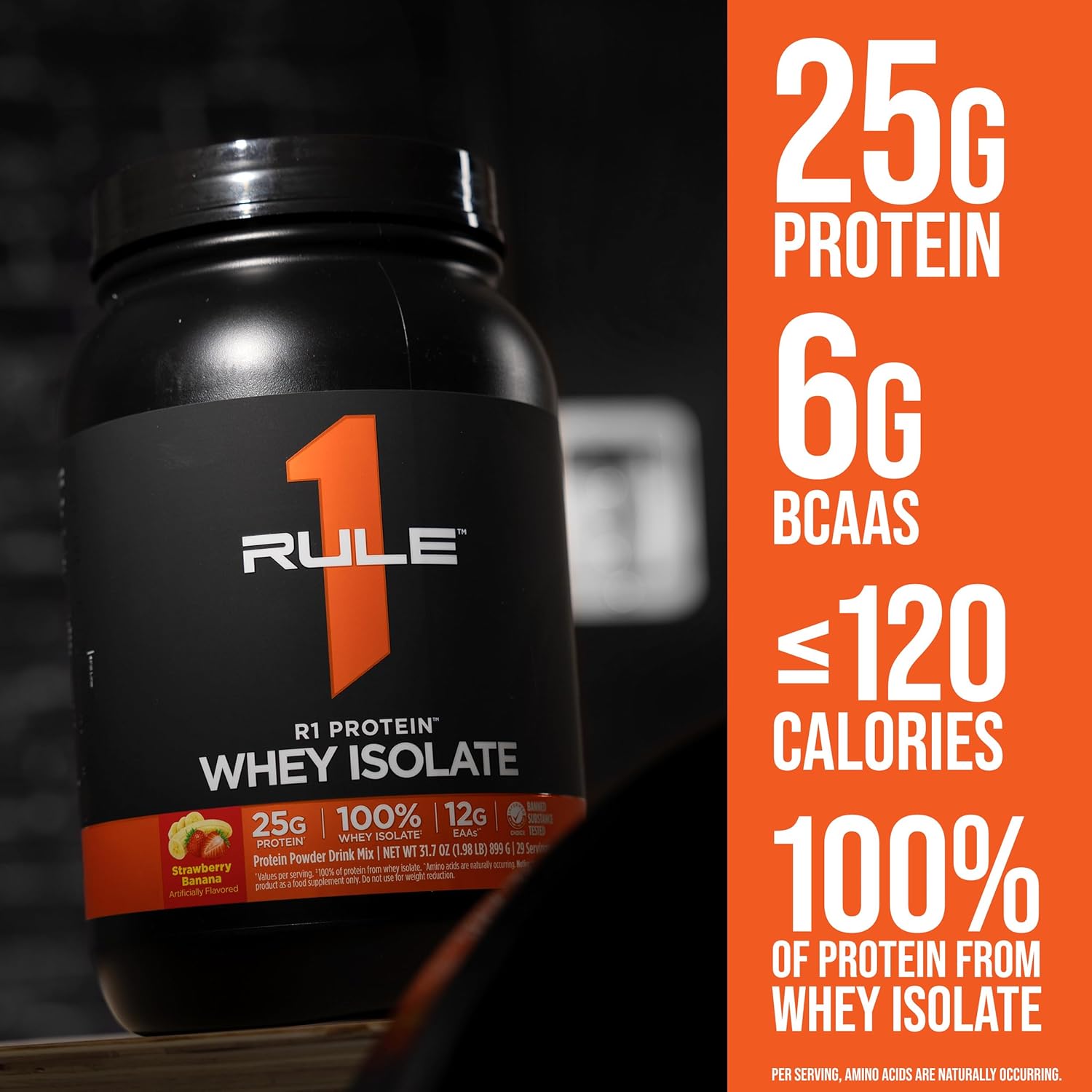 Rule 1 R1 Proteína, Creme de Baunilha – 900 g em pó – 25 g Whey Isolado e Hidrolisado + 6 g BCAAs – 30 porções em promoção! Veja a oferta e mais achadinhos de Vitaminas & Suplementos 5 Hoje é o melhor dia para comprar Rule 1 R1 Proteína, Creme de Baunilha – 900 g em pó – 25 g Whey Isolado e Hidrolisado + 6 g BCAAs – 30 porções com aquele preço maroto! Promoção! Aproveite a oferta! 5