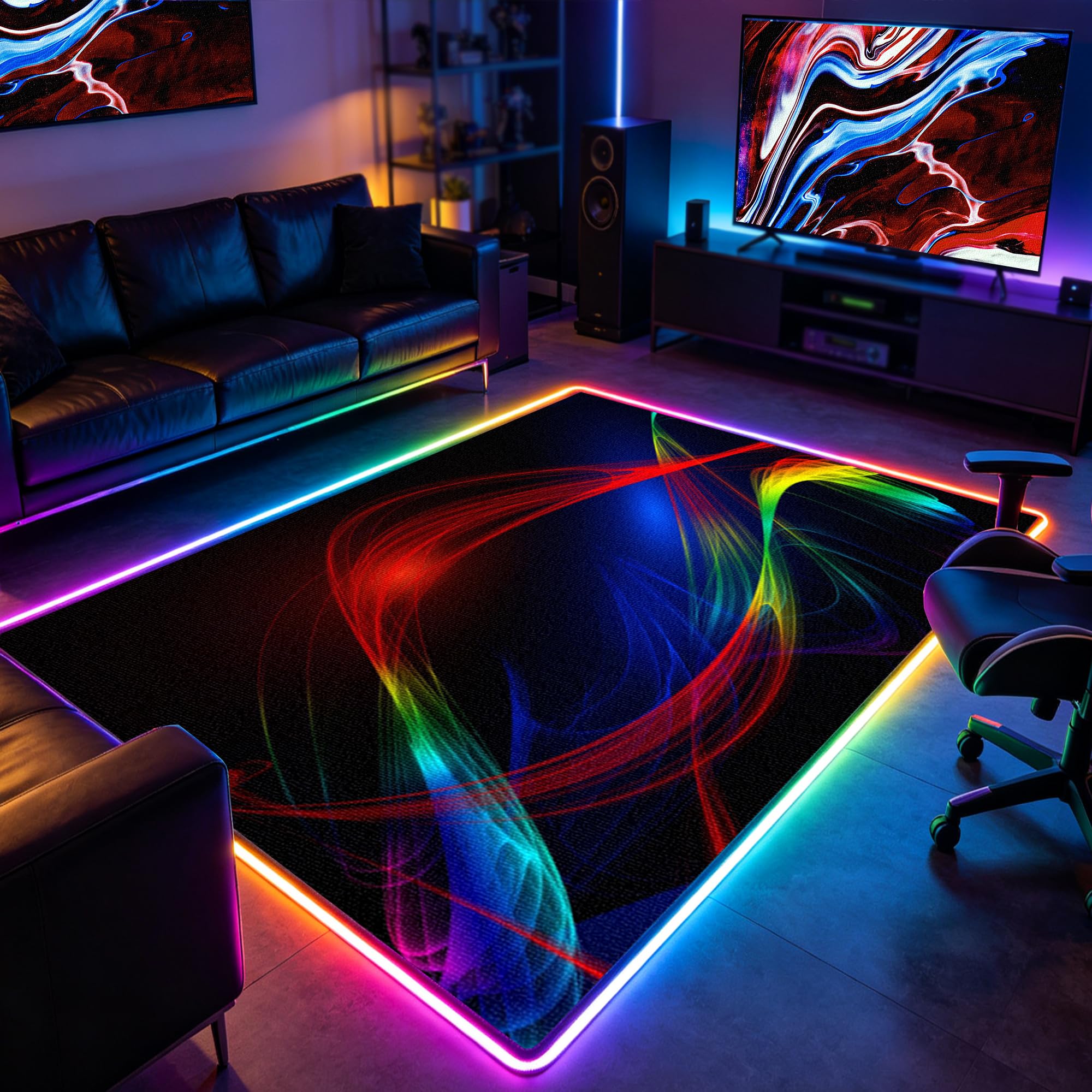 Tapis de gaming pour chambre de garçon et salle de jeu ado