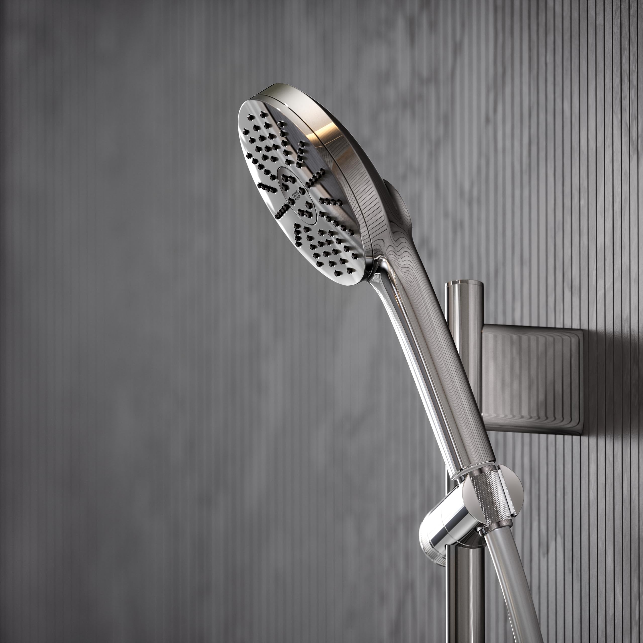Alcachofa de Ducha GROHE Vitalio Joy+ 120, 3 chorros: Lluvia, Jet, Booster (Ø120mm, ahorro 6,3 l/min, antiquemaduras, montaje universal), Cromo, 1348630000