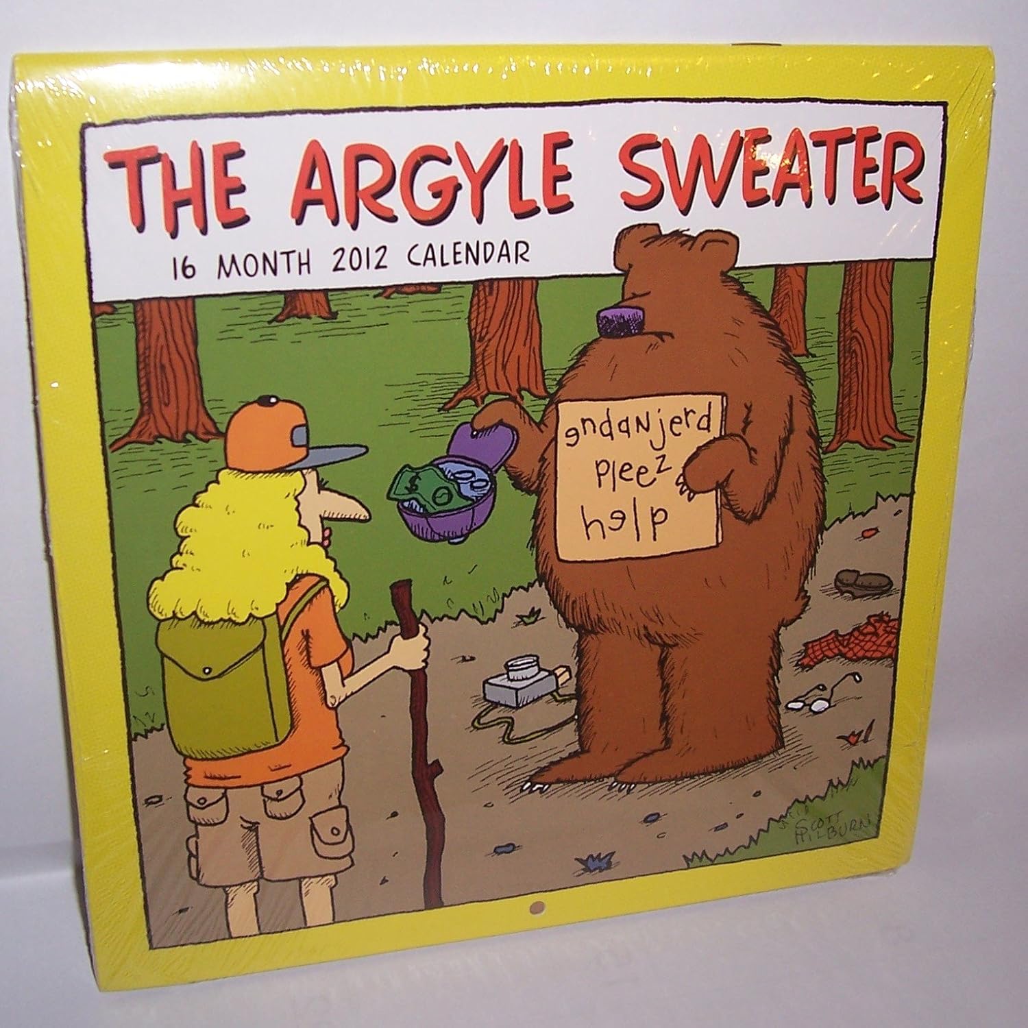 2012 16 Month Wall Calendar The Argyle Sweater (8" x 8