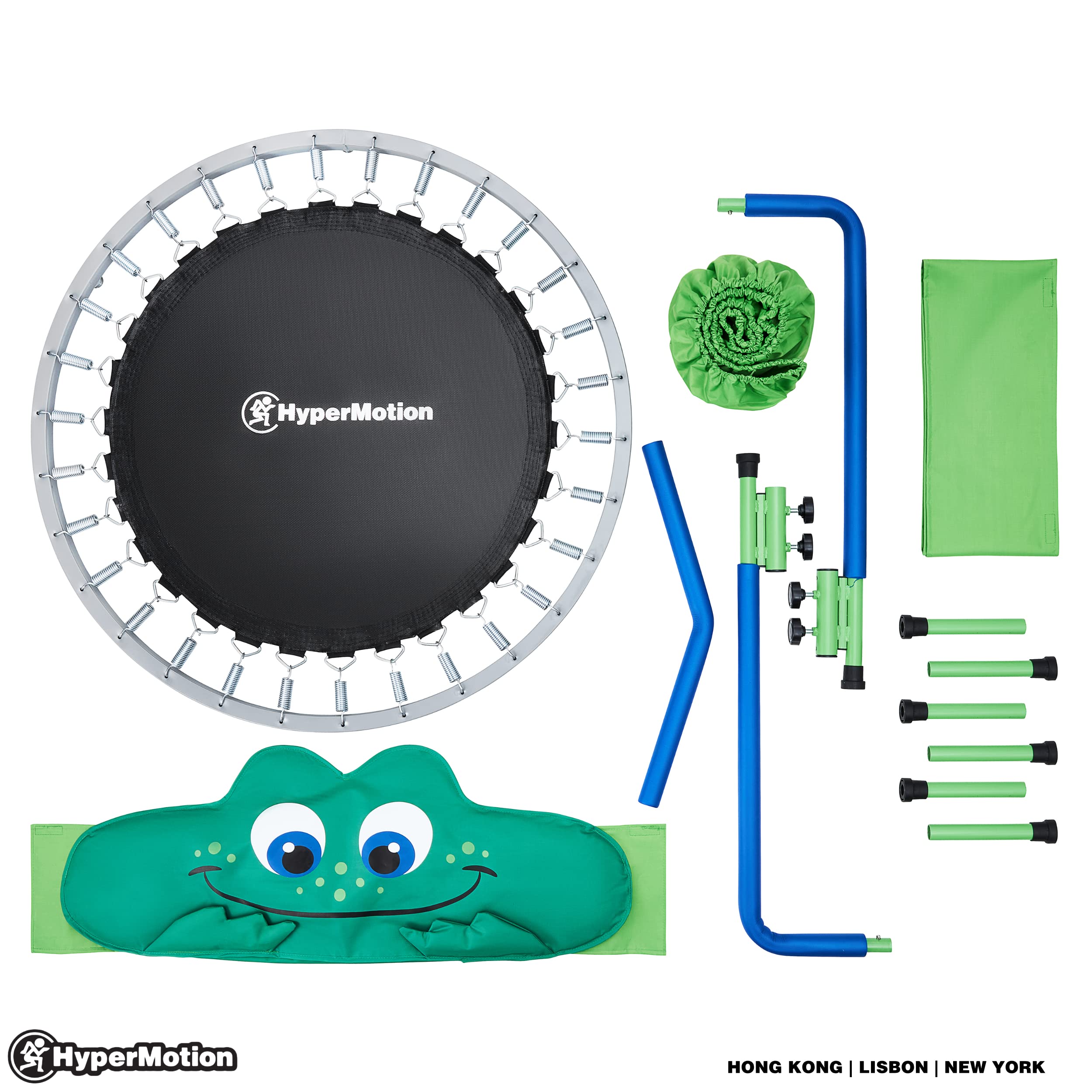 HyperMotion Trampoline pour Enfants âgés de 3 Ans Minimum et Adolescents, pour Sauter, Faire du Sport, pour intérieur, Appartement, extérieur, Jardin