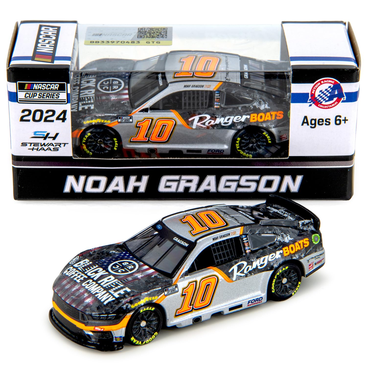 Lionel Racing Noah Gragson 2024 Black Rifle Coffee Diecast Car 1:64 Scale