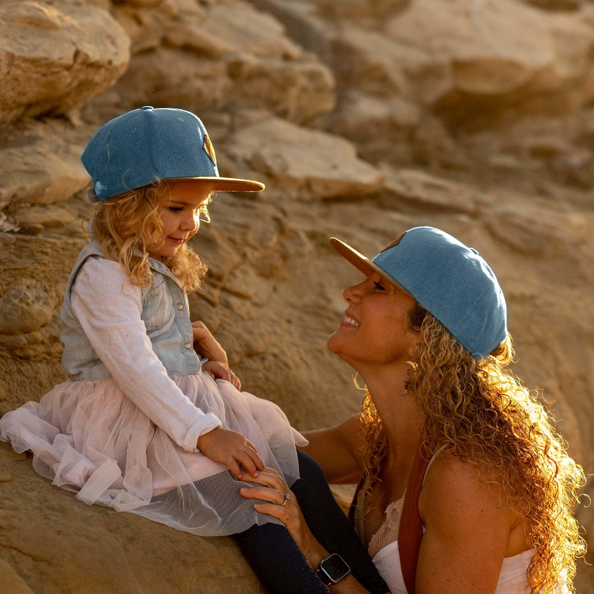 Soulbuddy Gorras Padre Niño Snapback – Lote de 2 Gorras Familia – Papá e Hijo/Hija – Look Mini-me – Idea Regalo Día del Padre