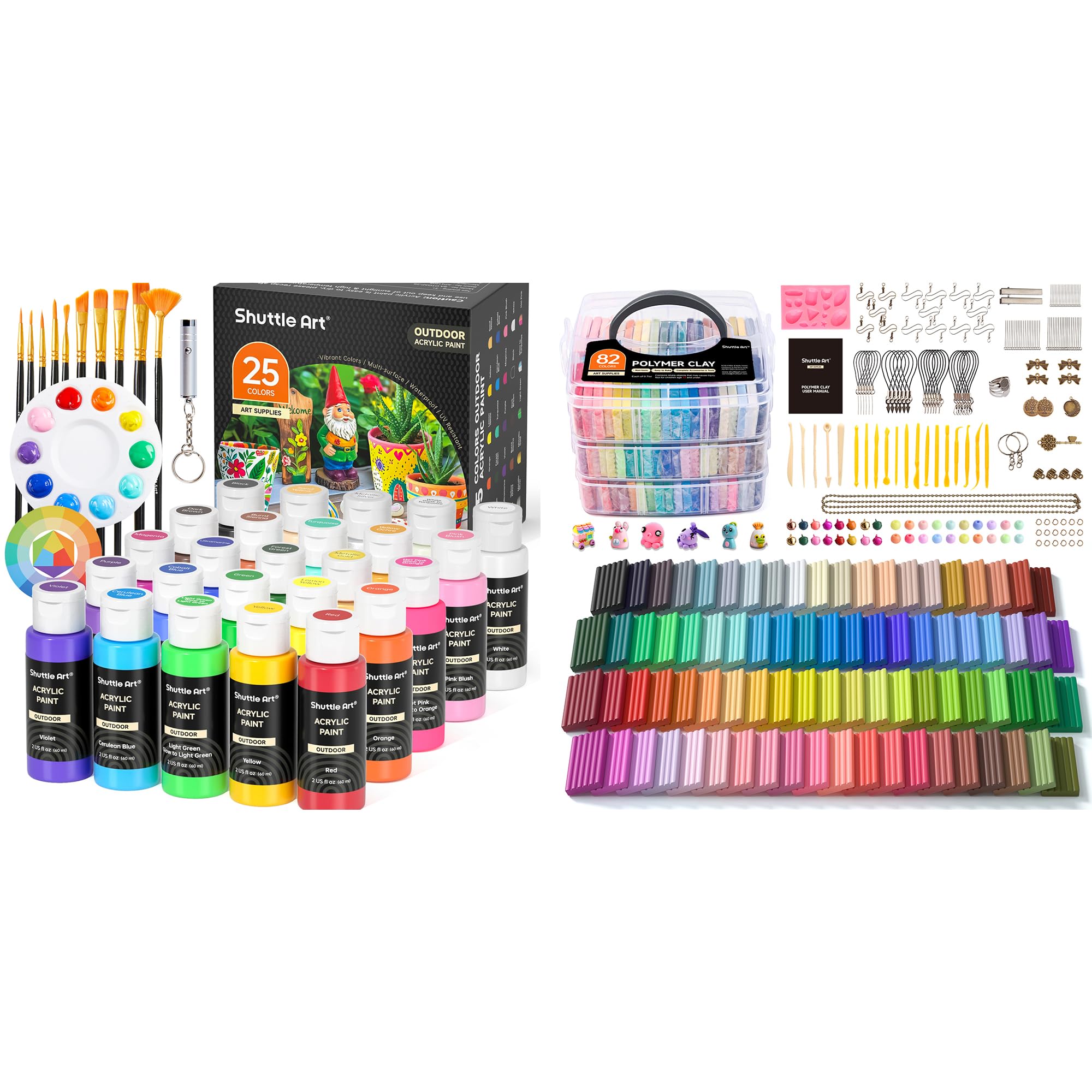 Shuttle Art Kit Complet : Pâte Polymère 82c + Peinture Extérieur 25c