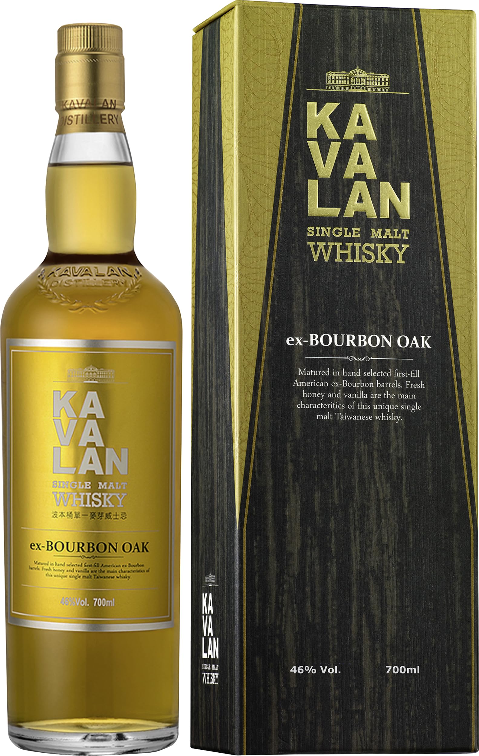 Kavalan Single Malt Whisky ex-Bourbon Oak Taiwan in Geschenkpackung (1 x 0.7 l)