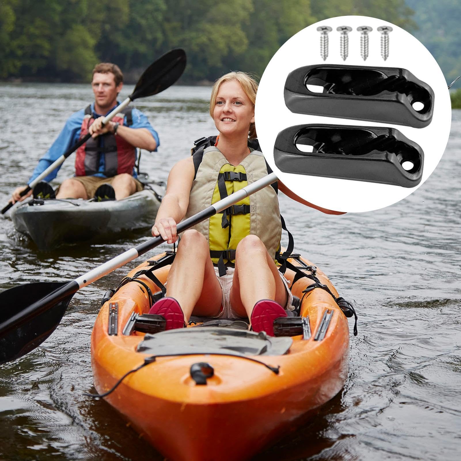 Taco de almeja | Cornamusas y calzos para barcos con empuñadura rápida - Abrazadera de cuerda de barco duradera, abrazadera de de kayak para tensar cuerdas de yate marino de barco para mantener la for