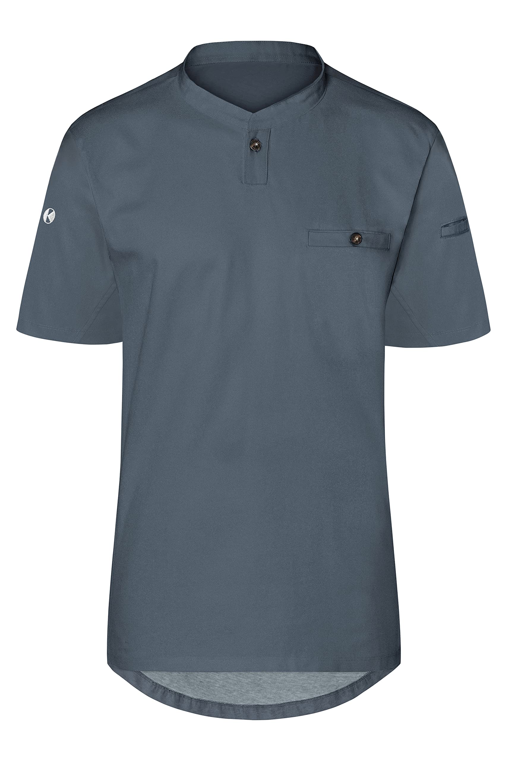 Karlowsky TM 5 PASSION Kurzarm Arbeitsshirt Performance, Vorderseite 60% Baumwolle/40% Polyester, Rückseite 100% Polyester, Anthrazit, Größe L