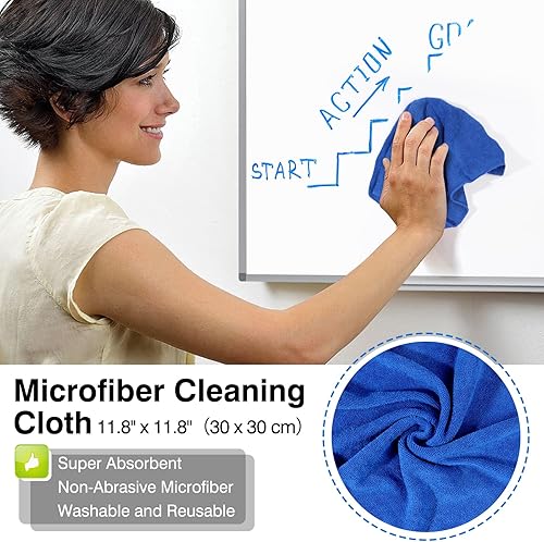 Miniatura 3 de Comix Limpiador de pizarra blanca, limpiador de borrado en seco de 8.5 onzas, aerosol de limpieza de pizarra blanca no tóxico, paquete de 4