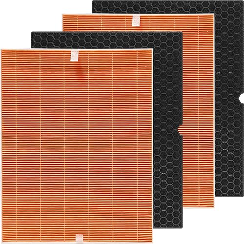 116131 True HEPA Filtro de repuesto compatible con Winix C555, filtro HEPA True de grado H13, se compara con Winix 116131 Filter I (2 juegos)