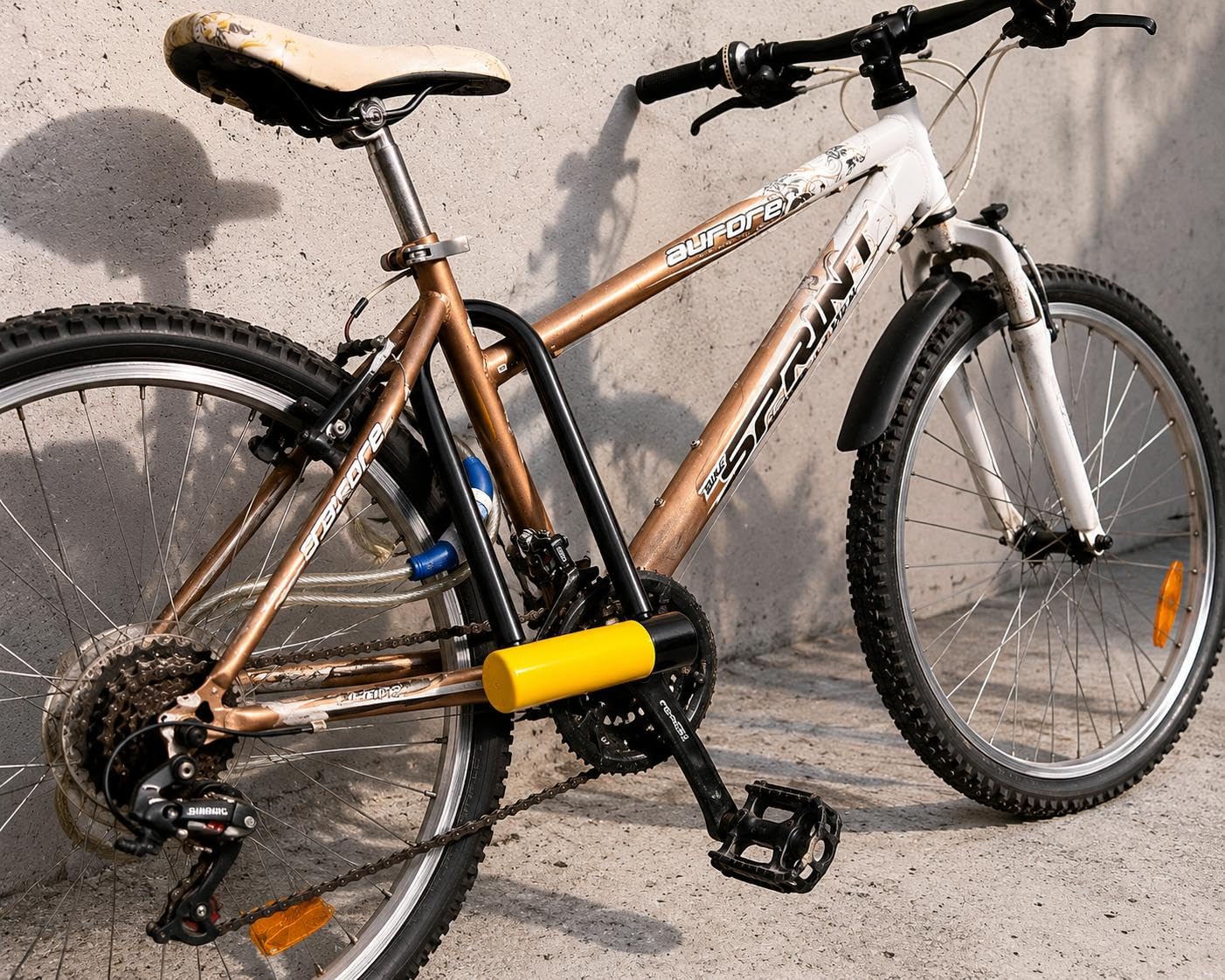 TrackLock - Antirrobo Bicicleta U Ultra Resistente 18mm con Trazador Discreto Incluido y Soporte Oculto Bajo Sillín, 3 Llaves