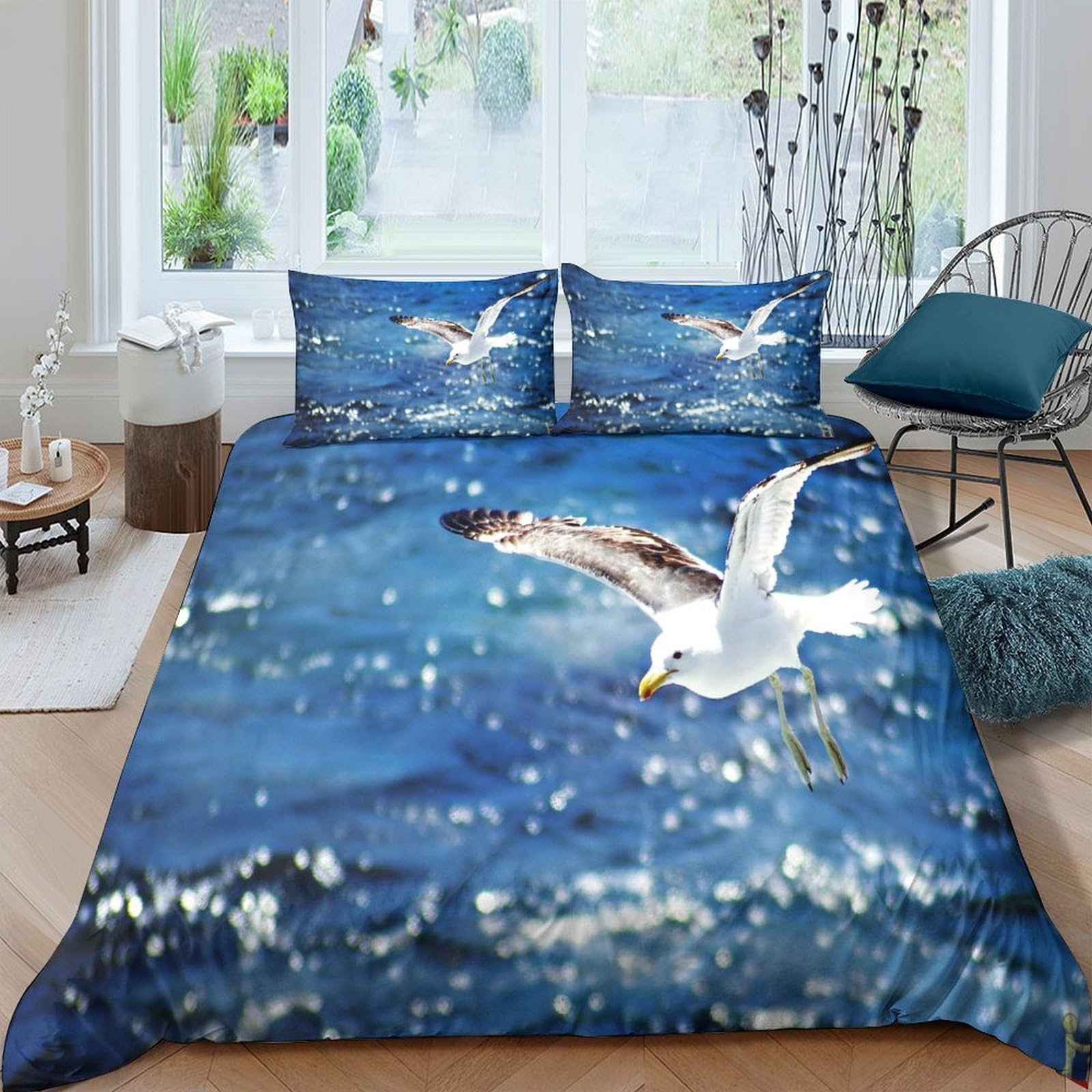 Housse de couette 3D imprimé animalier en microfibre haute densité pour chambre parentale