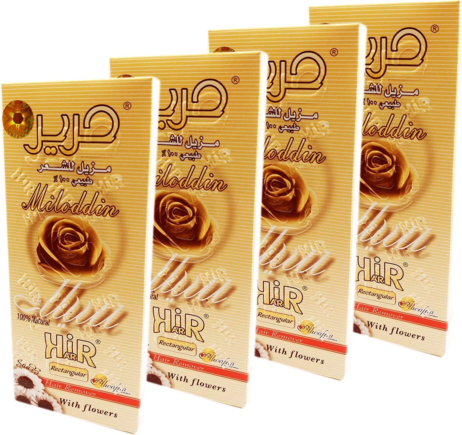 4 X 100gram Harir Sweet Packets Sugar Wax Sugaring Hair Removal 100% Natural Paste for Bikini, Legs, Back, Arms And Face Body Hair Remove