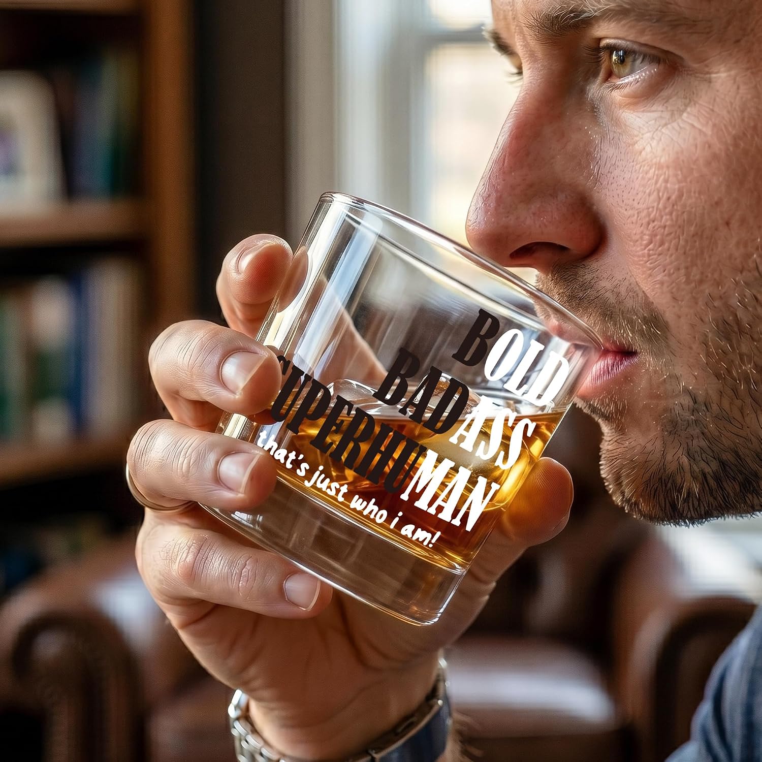 Whiskey Gifts Ideas for Men,Dad, Husband,Grandpa,Uniquie 40th 50th 60th 70th Dad Birthday Gift From Daughter,Son,Wife,Funny 10oz Bourbon Rocks Glass