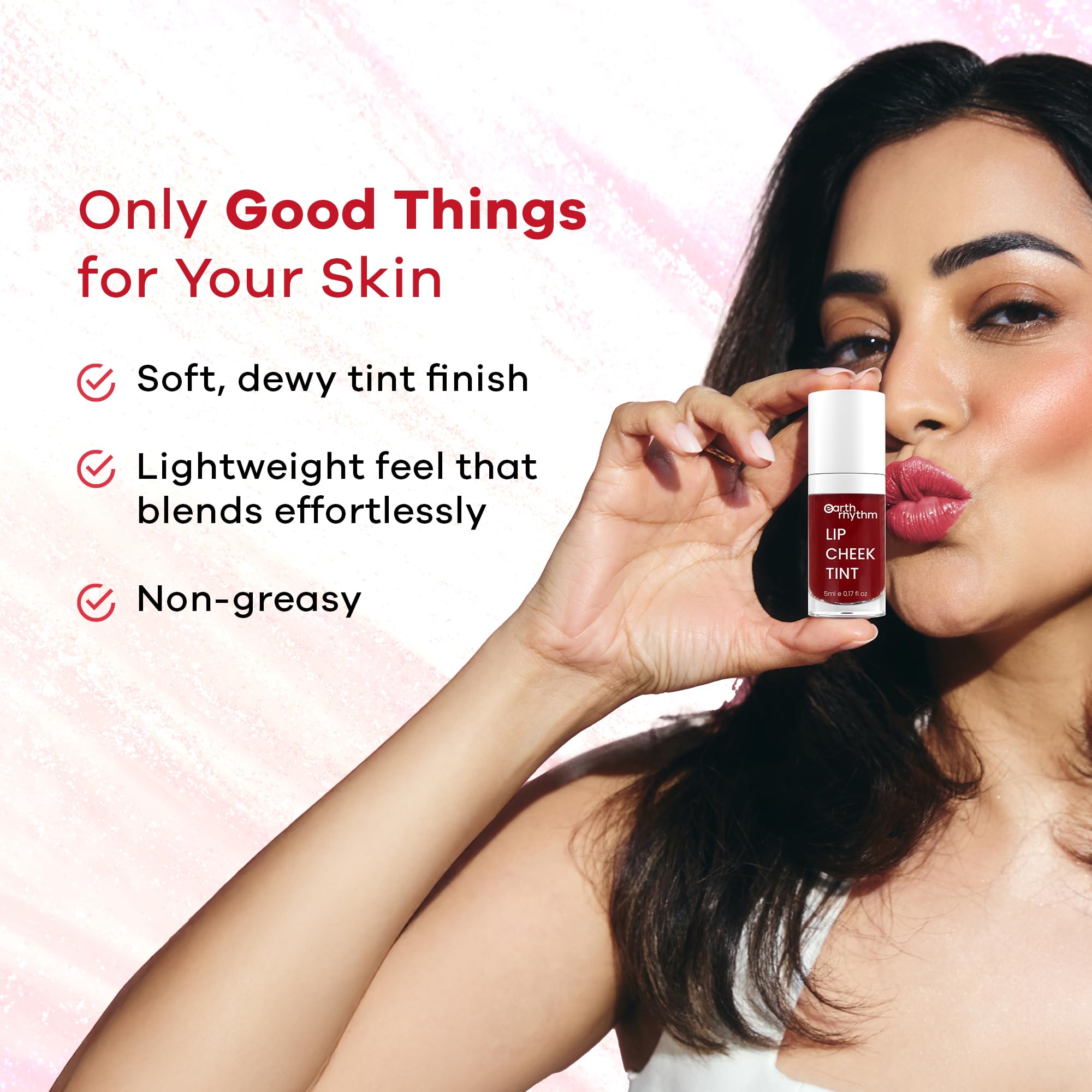 Earth Rhythm Lip & Cheek Tint β 10 Hour Wear, 100% Plant-Based Pigments, No Silicones, No Mineral Oil - Brandy 4