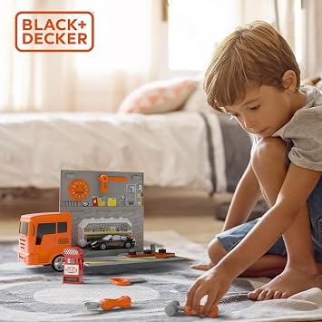 Lollipop Mobile Service Garage Truck Toy with Flip-Open Storage - Take-A-Part Car, Realistic Tools, Garage Accessories Included - Great Toy for 6+ Years