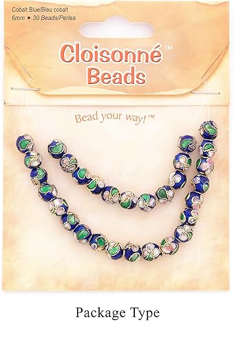 Miniatura 2 de Expo International Cuentas clásicas de Cloisonne pintadas a mano, suministros versátiles para hacer joyas, cuentas vibrantes, paquete económico de