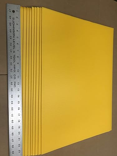 Miniatura 8 de Paquete de 5 letreros de patio de la mejor calidad (amarillo) de plástico corrugado de 18 x 24 pulgadas y 5 estacas de alto de 30 pulgadas para