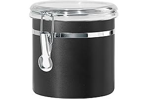 Oggi Stainless Steel Kitchen Canister 36 fl oz - For Kitchen, Food, Pantry Storage
