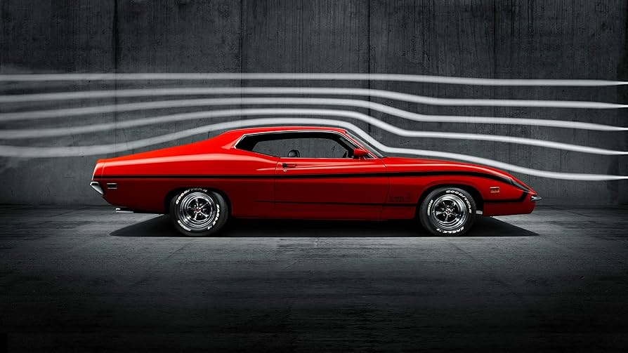 Amazon.com: Iconic Arts Laminated 42x24 Poster: 1970 Ford Torino