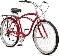 Schwinn Sanctuary 7-Speed 26-Inch Beach Cruiser Bike for Men & Women - Comfortable Upright Ride, Linear Pull Brakes