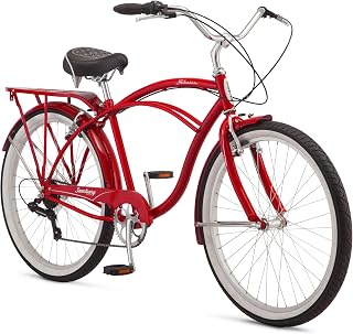 Schwinn Sanctuary 7-Speed 26-Inch Beach Cruiser Bike for Men & Women - Comfortable Upright Ride, Linear Pull Brakes
