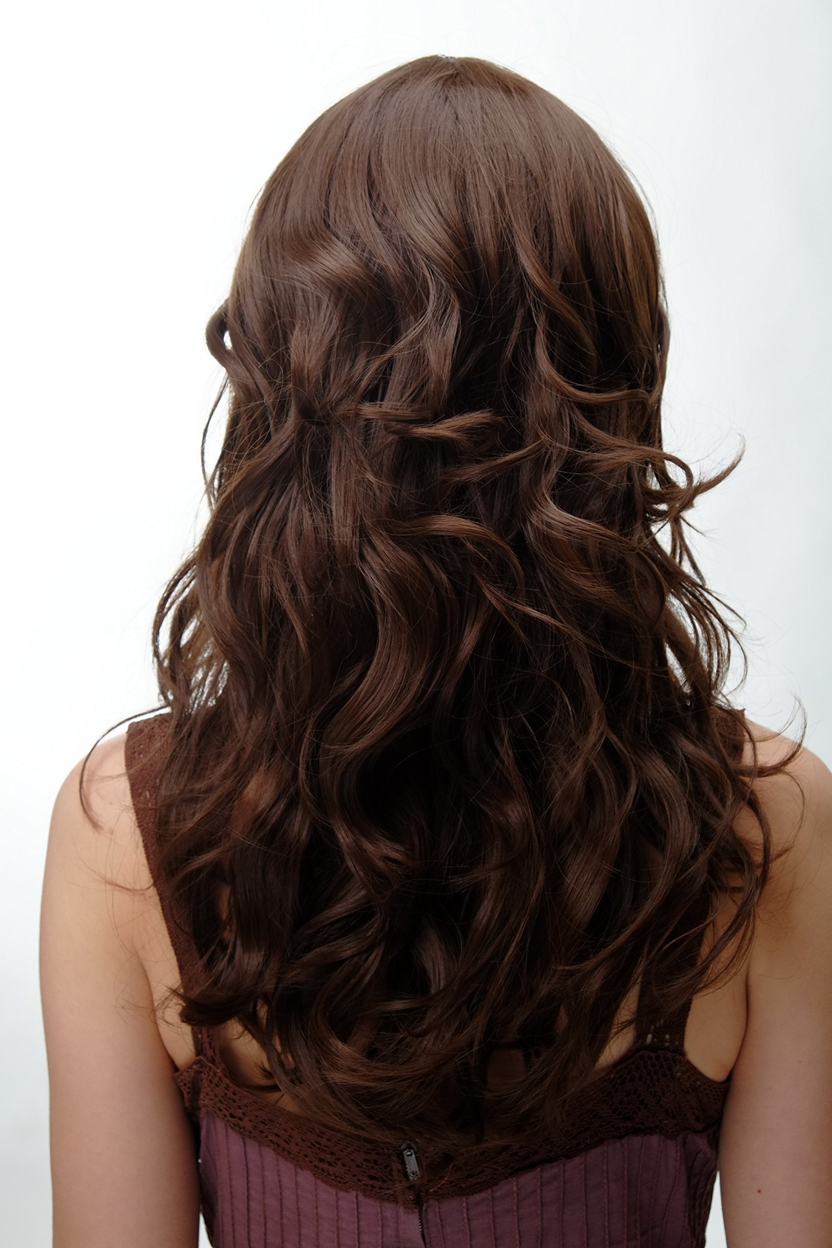 WIG ME UP - Wig Curls Long Bangs Brown YZF-41054-8, Medium ash brown (8), 23.62 inch - Image 4