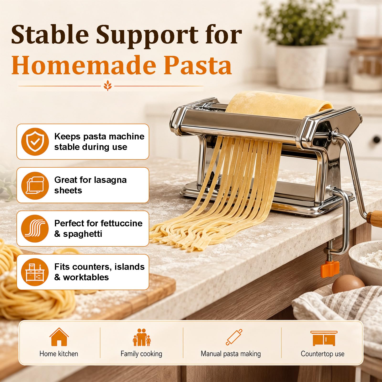 Amazon.co.jp: Atlas Marcato対応のパスタマシーンクランプ交換用