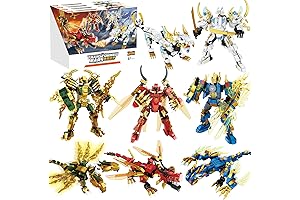 Wishalife Ninja Mech Dragon Warrior Toy Set: Unlimited Adventures for Kids