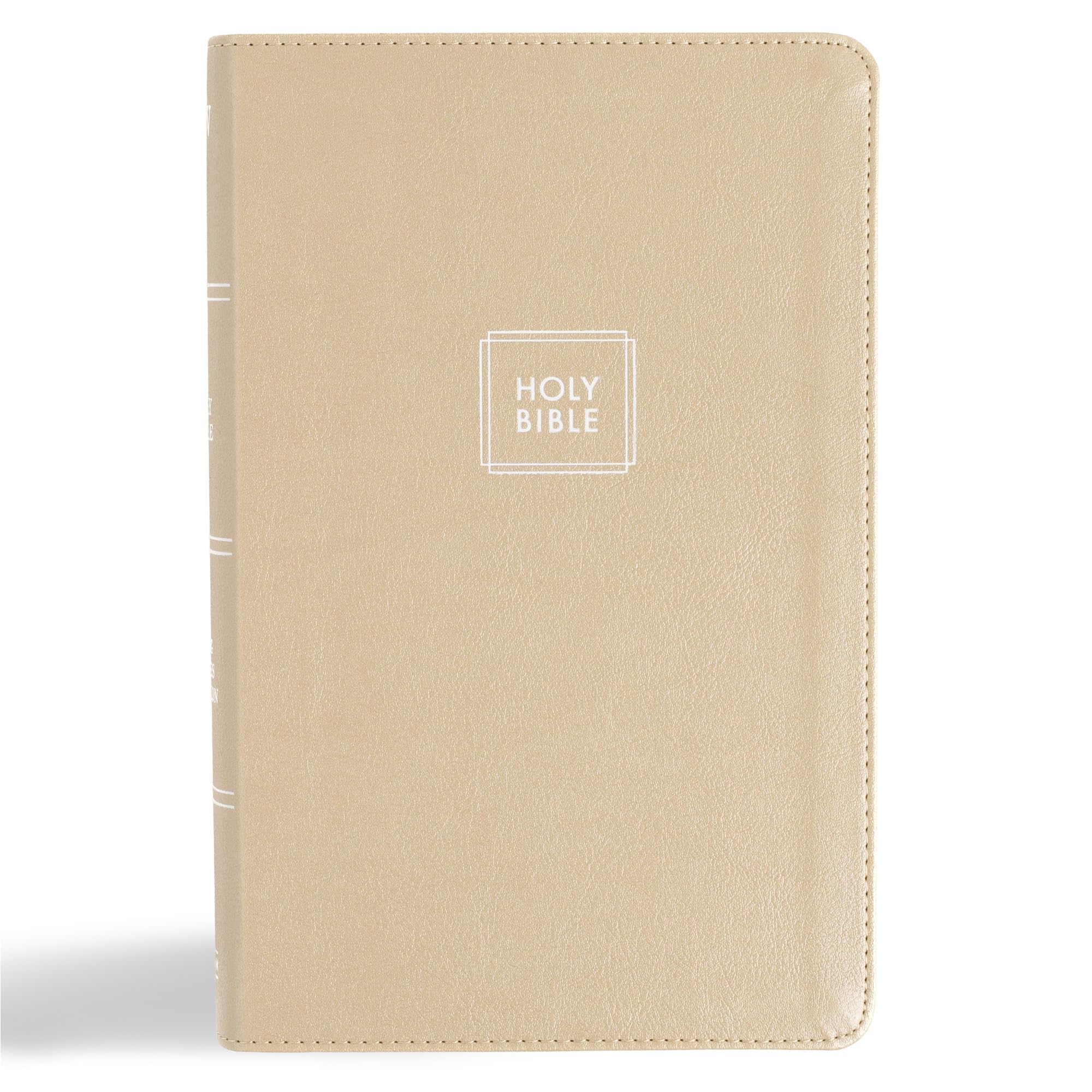 KJV Single-Column Personal Size Bible, Gold LeatherTouch