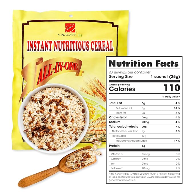 Vinacafe Instant Cereal Mix – 20 Sachets (14.11 Oz) miniatura 3