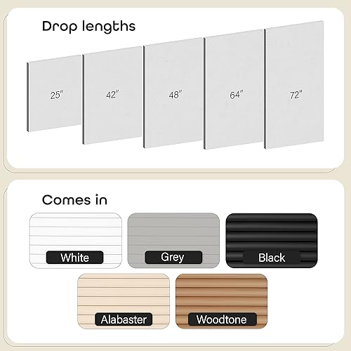 Miniatura 5 de Achim Home Furnishings Morningstar Persiana miniatura de filtración de luz con cordón alabastro