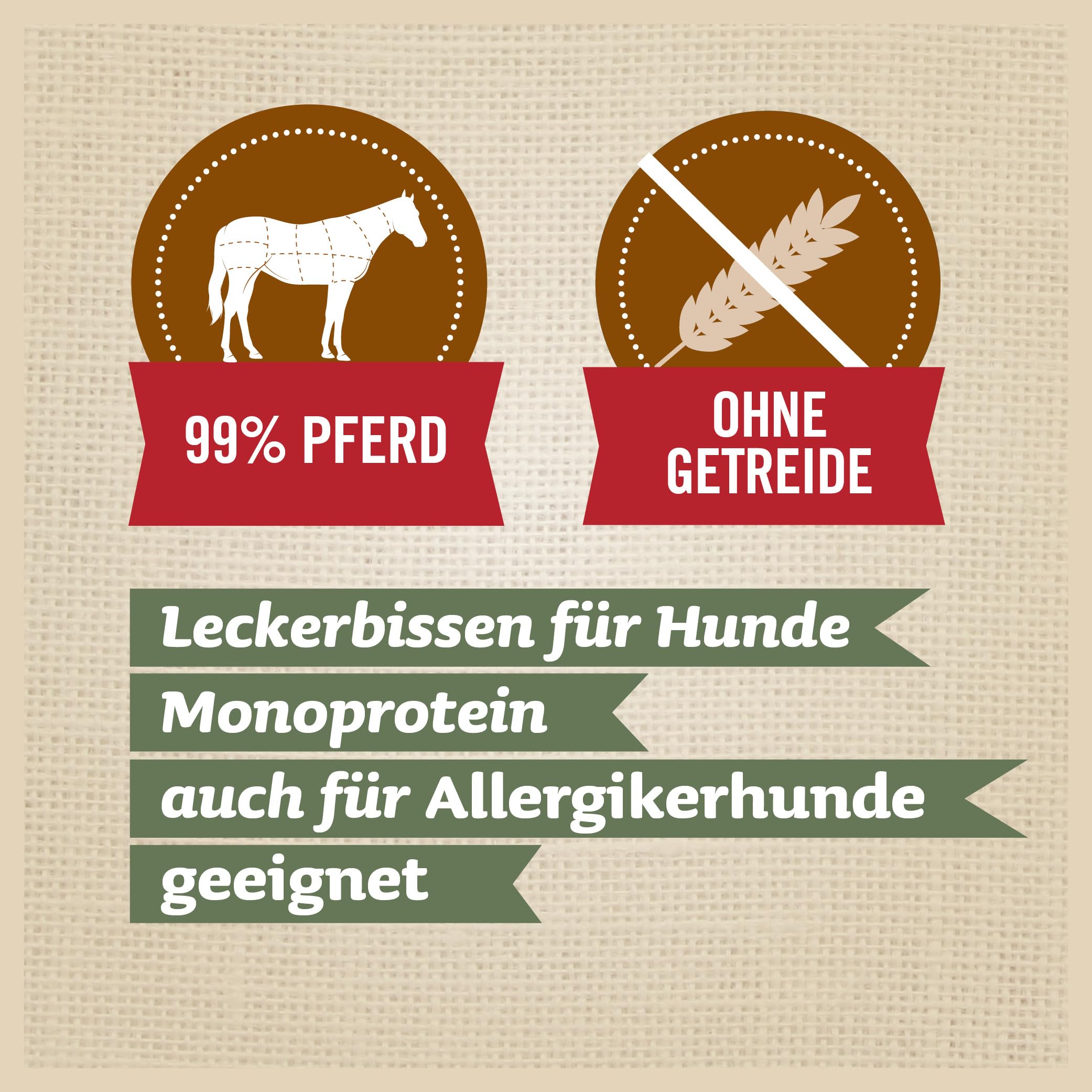 Braverl Soft Hundesnacks 99% Pferd - Leckerlies für Hunde 1Kg