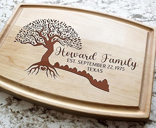 Miniatura 9 de Tabla de cortar grabada personalizada Mr Ms Tabla de cortar personalizada Madera grabada