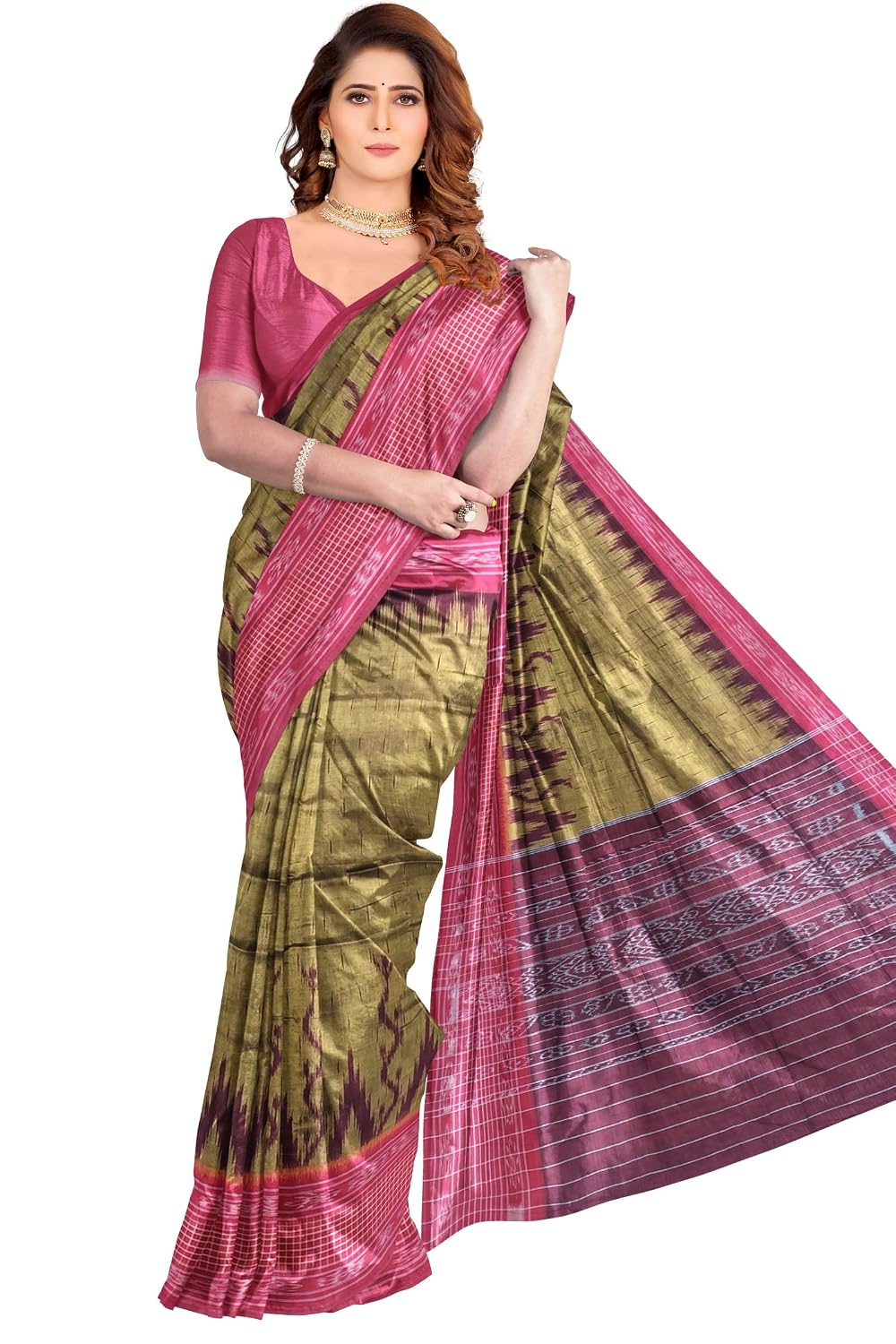Sambalpuri Handloom Saree Women's Cotton Saree Odisha Handloom Handmade Pure Cotton Khandua Natural Cotton Ikat Sambalpuri... - Review, Price and Buying Guide