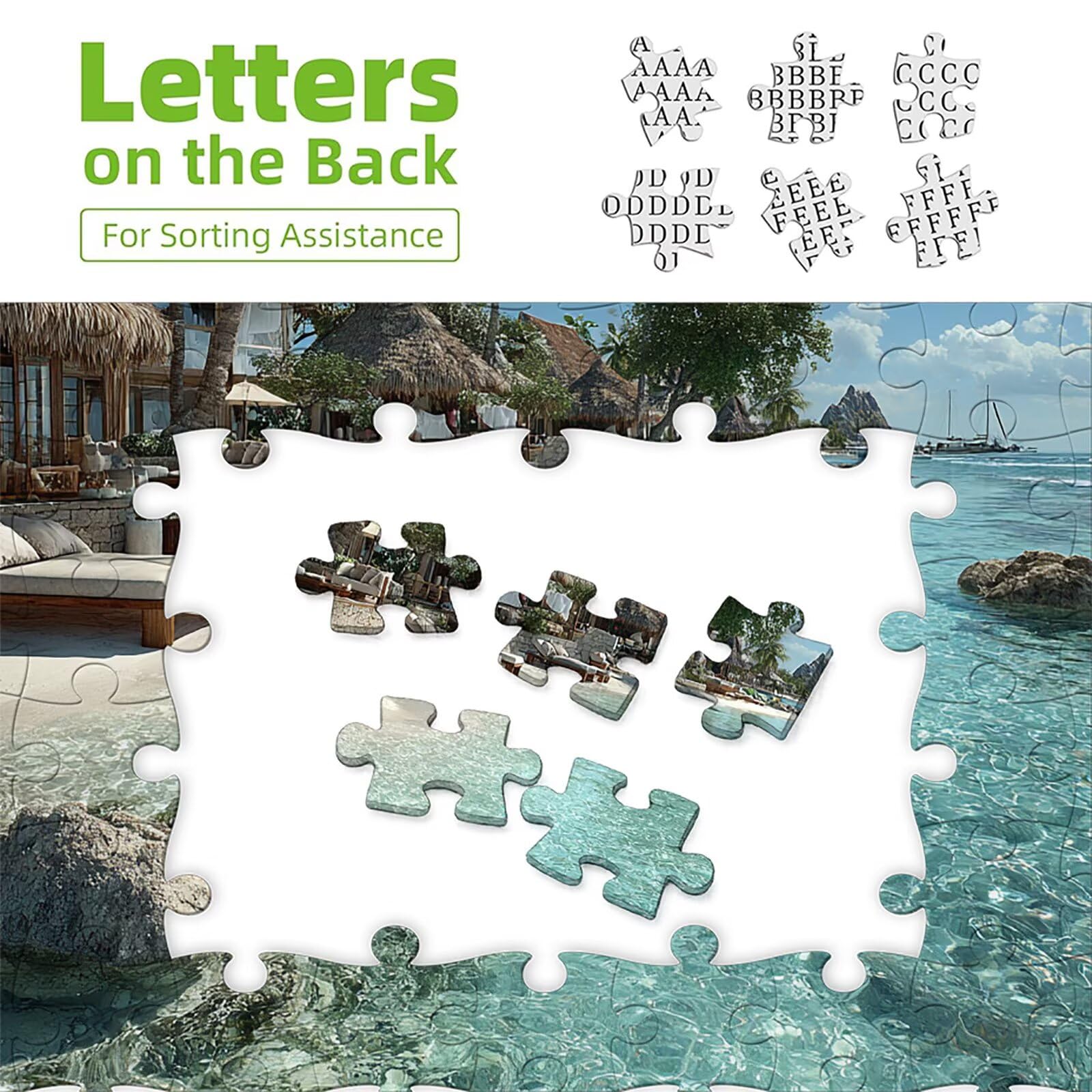 Vista Al Mar Puzzle Madera 2000 Piezas, áRbol Puzzle Adultos con Caja 99x70cm, Rompecabezas Desafiante, para Hombres Mujeres Adolescente, Juegos de Rompecabezas Creativos, Decoracion Hogar, L-4933