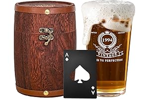 30th Birthday Beer Glass in Mini Barrel: The Perfect Gift for Men Turning 30