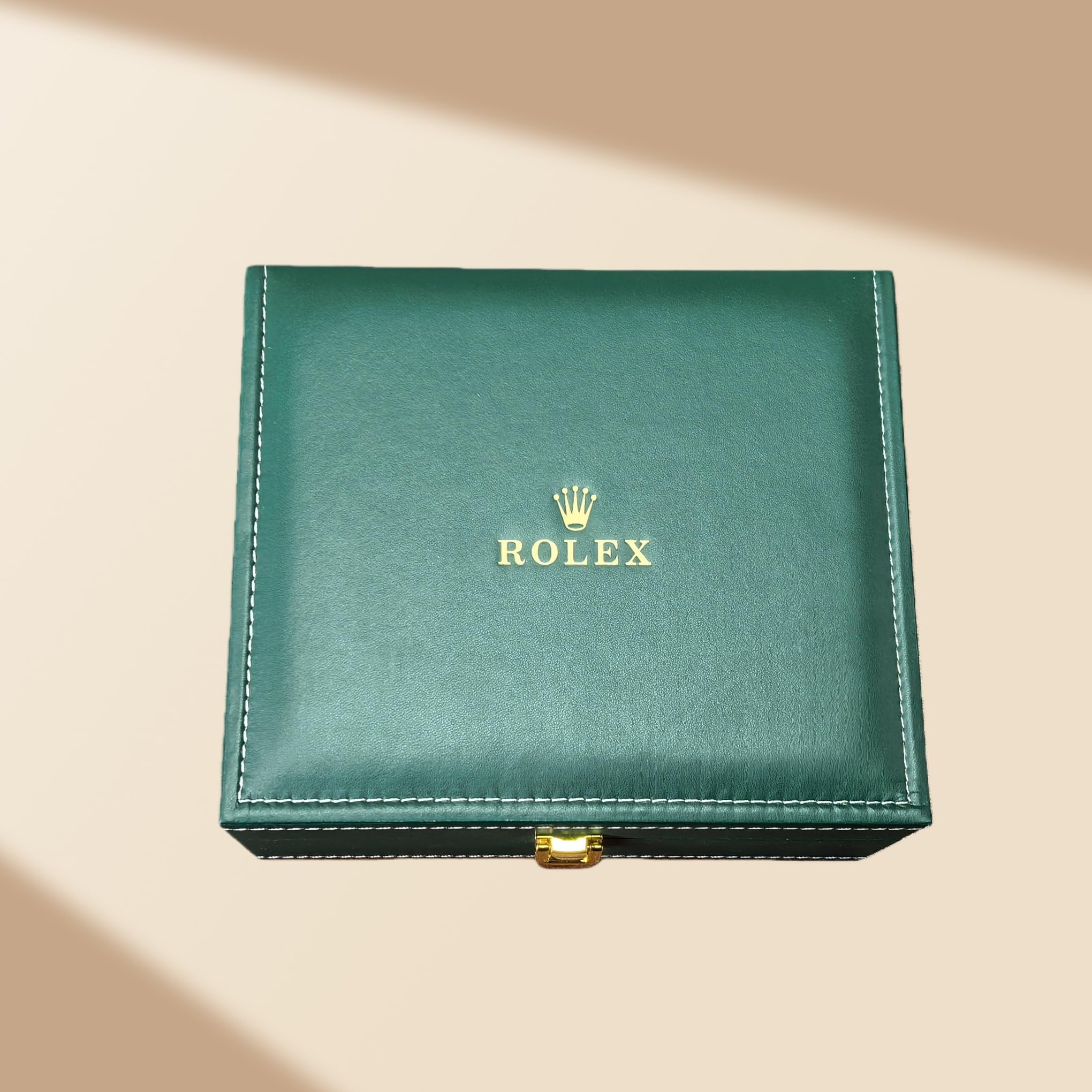 Scatola Gioielli Uomo Custodia Archiviazione Orologio Verde Pelle PU Porta Orologio Espositore per Rolex Yacht-Master
