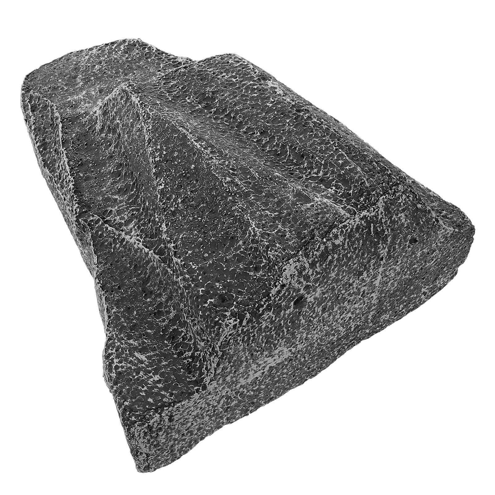 Fausse roche décorative grise de 30 cm pour créer une rocaille de jardin réaliste
