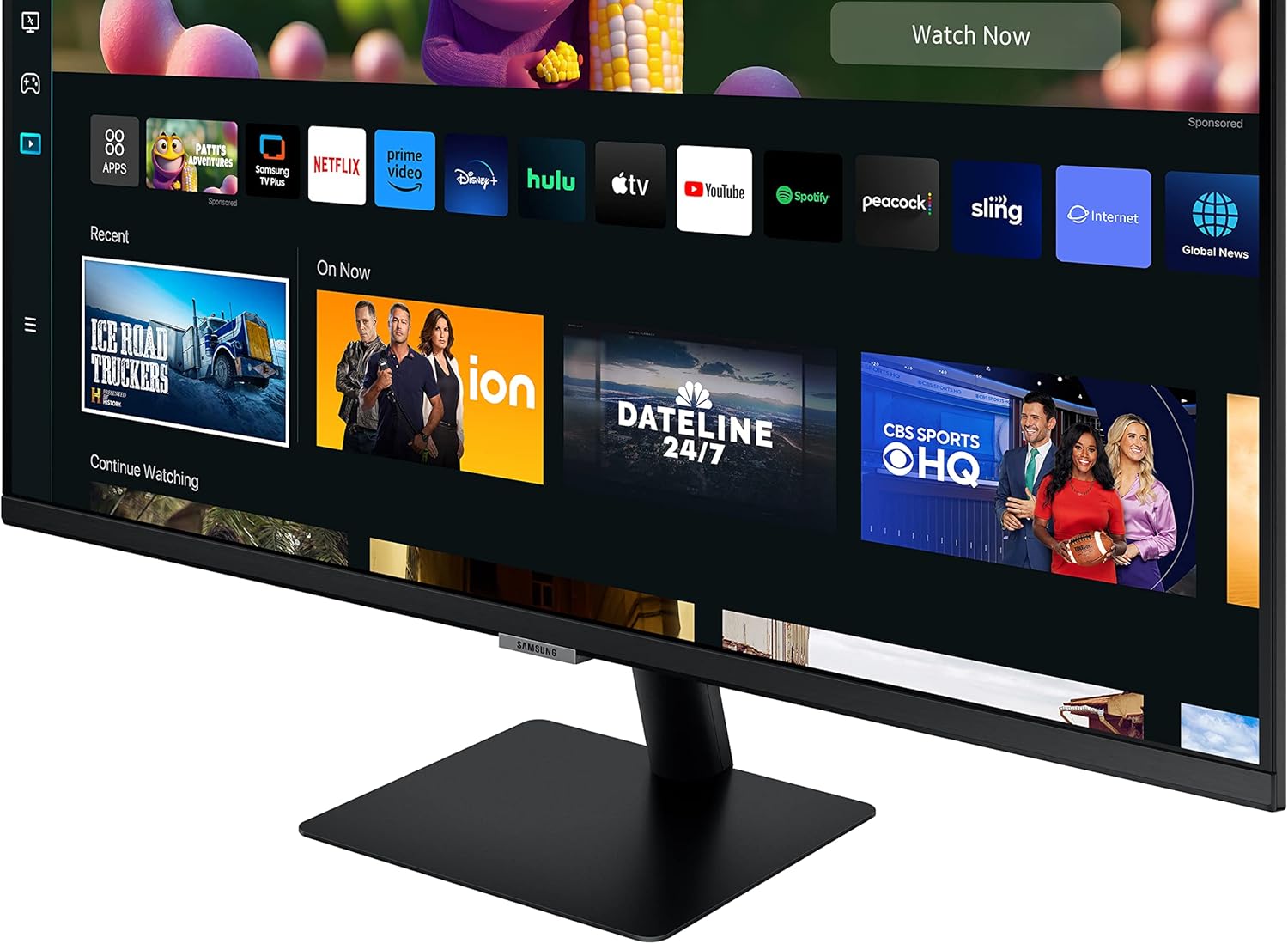 Samsung Smart Monitor M5 S32CM502, Flat 32, 1920x1080 Full HD, Piattaforma Smart TV Amazon Video, Netflix, Airplay, Mirroring, Office 365, Wireless Dex, Casse Integrate, IoT Hub, WiFi, HDMI Samsung Smart Monitor M5 S32CM502, Flat 32, 1920x1080 Full HD, Piattaforma Smart TV Amazon Video, Netflix, Airplay, Mirroring, Office 365, Wireless Dex, Casse Integrate, IoT Hub, WiFi, HDMI